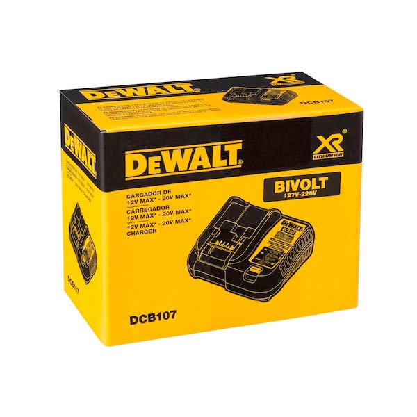 Carregador Rápido Bateria Dewalt DCB118 - Compatível 12V/20V MAX