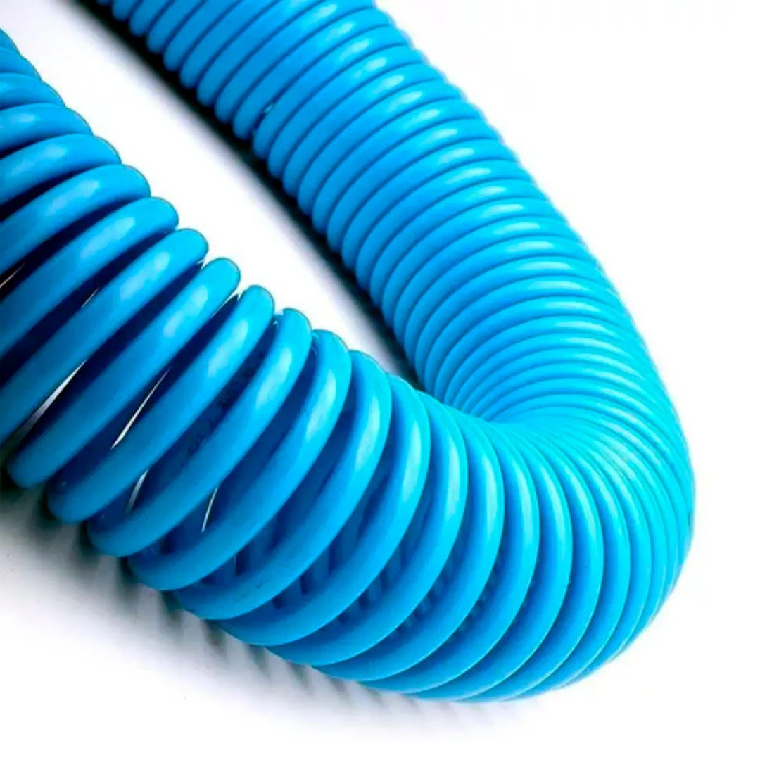 Mangueira Espiral PU 15m x 8mm Azul Hidraflux Mangueira Espiral PU 15m x 8mm Azul Hidraflux