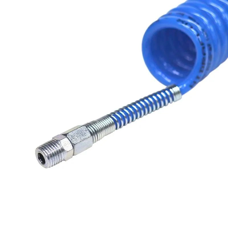 Mangueira Espiral PU 7,5m x 8mm Azul Hidraflux Mangueira Espiral PU 7,5m x 8mm Azul Hidraflux