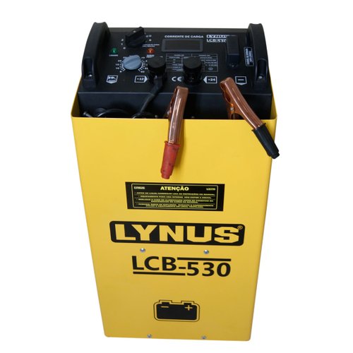 Carregador de Bateria 12/24 V com Auxiliar de Partida Lynus LCB-530