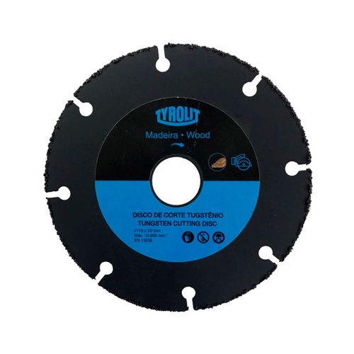 Disco de corte tungstênio 110x20mm Tyrolit 20079057