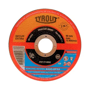 25x Disco Corte 4.1/2 Secur Tyrolit