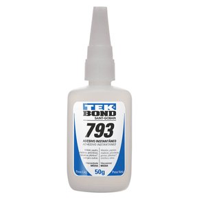 Adesivo instantâneo 793 50g viscosidade média Tekbond Adesivo instantâneo 793 50g viscosidade média Tekbond
