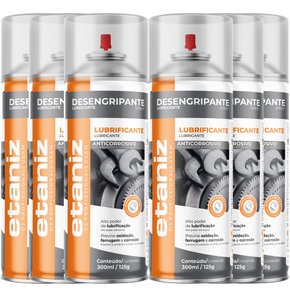 Desengripante Spray 300ml / 125g Etaniz - 6 unidades