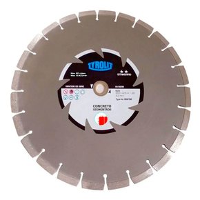 Disco de Corte Diamantado 110mm X 3/8" Segmentado Standard Tyrolit