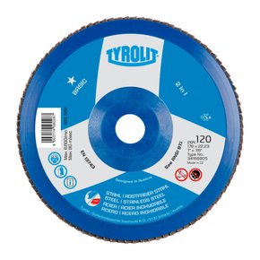 Disco Flap 4.1/2"X 7/8" Gr120 Basic Zircônia Tyrolit