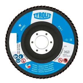 Disco Flap 7"X 7/8" Basic Grão 60 Zirconio Tyrolit 34318400