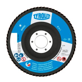 Disco Flap 7"X7/8" Basic Grão 80 Zirconio Tyrolit 34318533