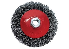Escova de Aço Carbono Circular 100 mm Rosca M14 MTX