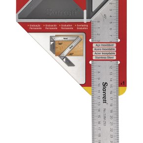 Esquadro para Carpinteiro 250mm cabo alumínio Starrett K53M-250-S
