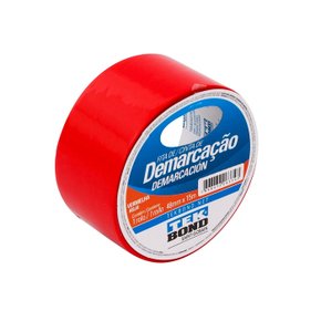 Fita de demarcação 48mm X 15mt vermelha Tekbond Fita de demarcação 48mm X 15mt vermelha Tekbond