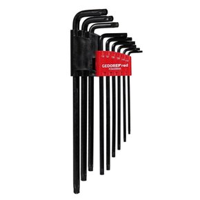 Jogo de chaves L tx longa 9 peças GEDORE RED R36455009