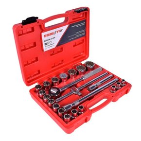 Jogo Soquete Estriado 1/2" 8-32mm Robust 22 Peças - D26-22 AM