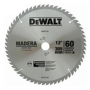 Lâmina de Widia 12 60D Para Madeira Dewalt DW03140