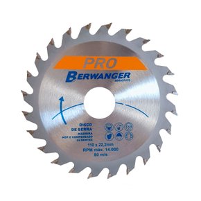 Disco Serra Circular 48 dentes 250x30mm Berwanger Pro