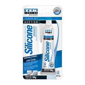 Silicone acético 50g branco Tekbond Silicone acético 50g branco Tekbond