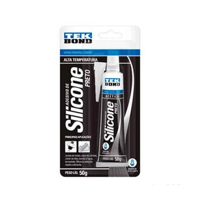 Silicone acético 50g preto alta temperatura Tekbond Silicone acético 50g preto alta temperatura Tekbond
