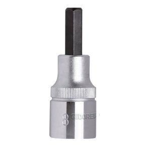 Soquete Allen 1/2"F X 6mm curto GEDORE RED R62550610