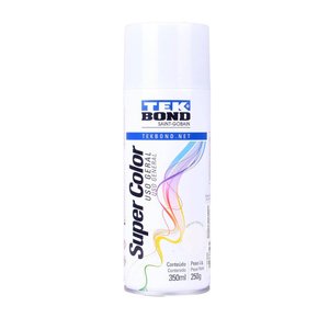 Tinta spray branco brilhante 350ml Tekbond