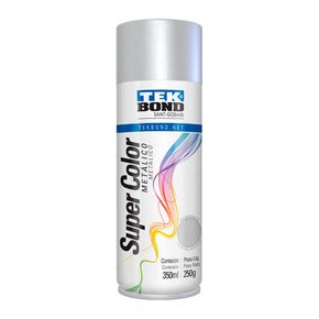 Tinta spray prata metalico 350ml Tekbond