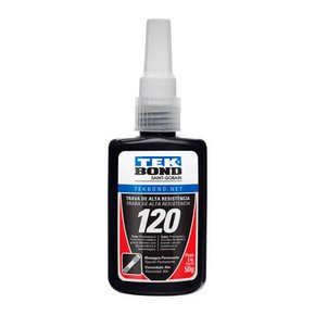 Trava parafusos 50g 120 vermelho alta resistência Tekbond