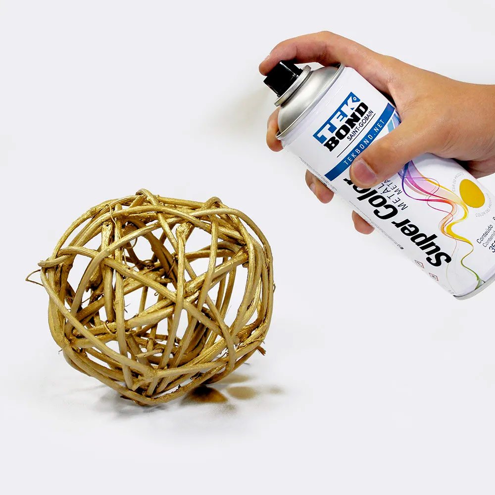 Tinta Spray Dourado Metálico 350ml / 250g Tekbond Tinta Spray Dourado Metálico 350ml / 250g Tekbond