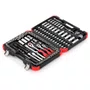Jogo soquete 1/4+3/8+1/2 sextavado 172 peças GEDORE RED R45603172