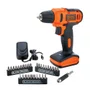 Kit Parafusadeira Furadeira 3/8" 12V Íon de Lítio 31 Acessórios LD12SC-BR